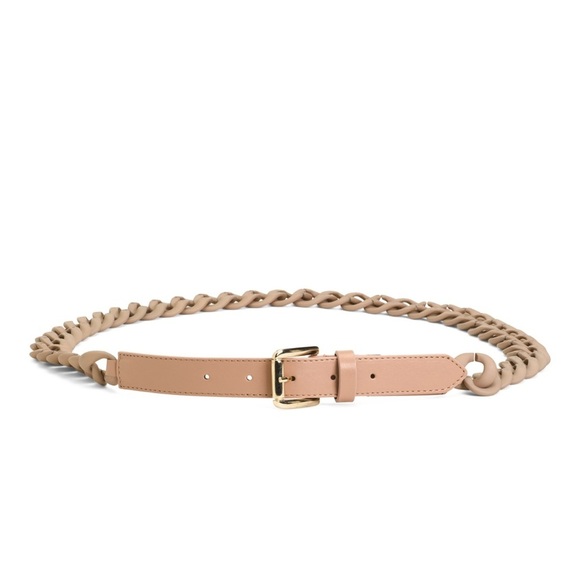 MARTINA MORI Leather And Resin Chain Belt